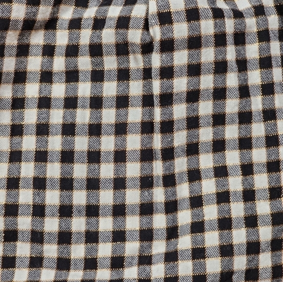 Cat & Jack Girls Dress Black White Gold Gingham Print Plaid Size XXL (18) - Picture 3 of 11